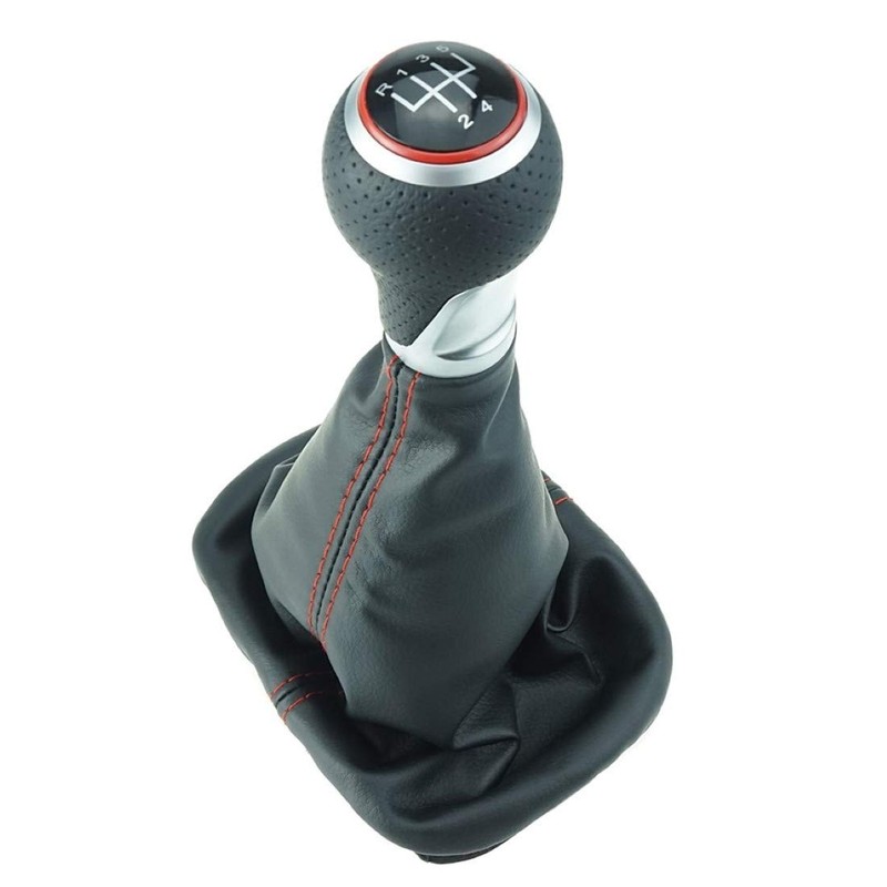 Do!LED Gear Stick Gaiter 5 Gears Red / Silver Ring