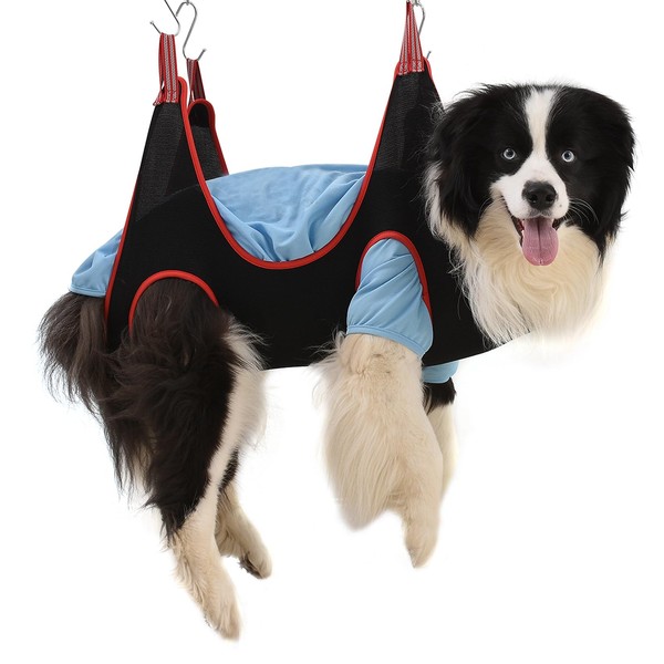 ATO-DJCX Pet Grooming Hammock Harness for Large Dogs, Breathable Pet