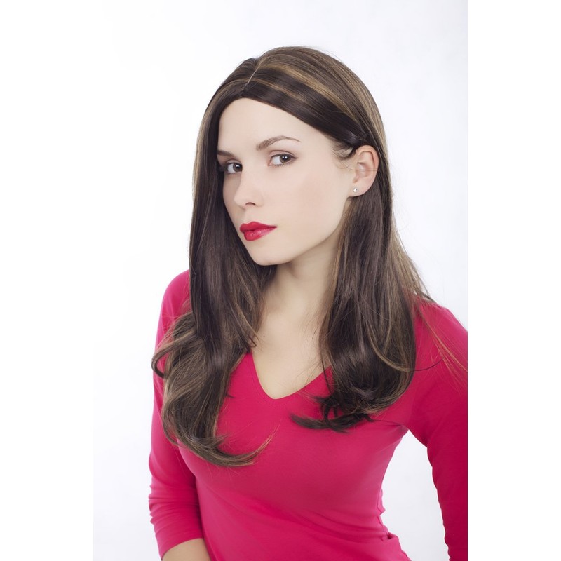 WIG ME UP - GFW972-6H27 Wig Middle Parting Brown Mix