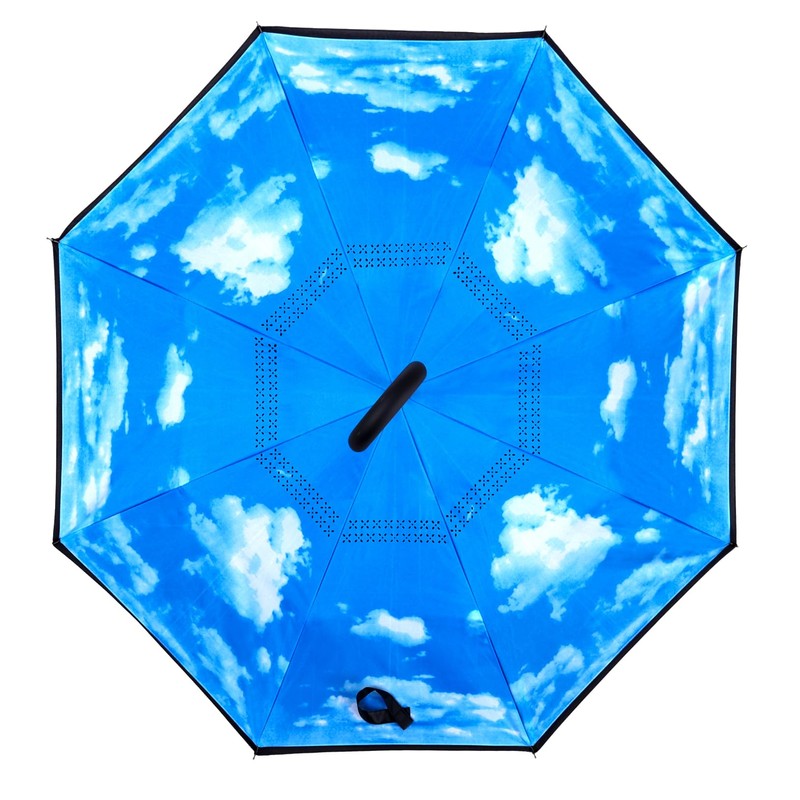 Wxjiahetai Inverted Umbrella, Windproof Reverse Umbrellas for Rain with Reversible