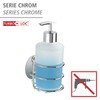 WENKO 18777100 Turbo-Loc® soap dispenser - fixing without drilling, Steel,