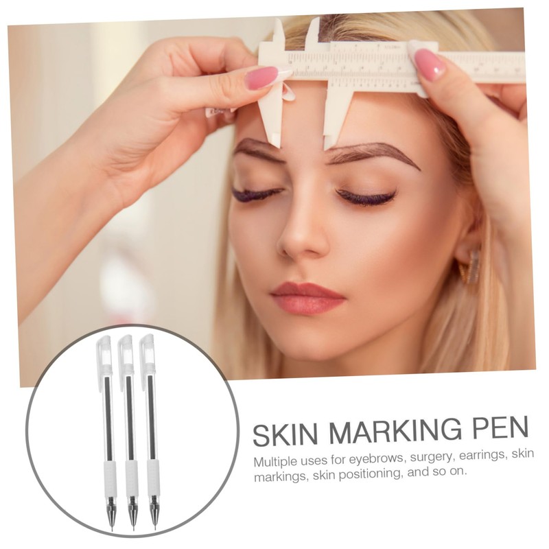 Mikinona 3pcs Position Pens for Precise Eyebrow Tattoo and Markings
