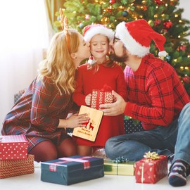 WDJLNZB Christmas Card, Bamboo Card, Christmas Card, Christmas Cards with Envelopes