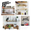JOY DECOR 12 Inch Heavy Duty Folding Shelf Brackets, 2