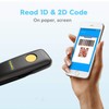 NADAMOO NADAMOO 2D Wireless Barcode Scanner Compatible with Bluetooth, Portable