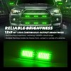 ELECHOI 8pcs 12-LED Emergency Strobe Light Ultra Slim Grille Flashing