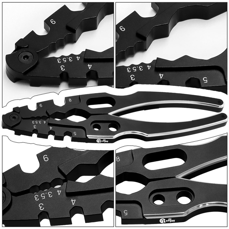 RCENJOY Multifunction RC Shock Absorber Plier with 4PCS Wrench 3.0/3.2/3.5/3.7/4.0/5.0/5.5/6.0mm