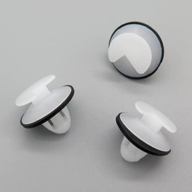 VVO Fasteners- White Plastic Interior Pillar Trim Clips for Peugeot 406, (Pack of 10)