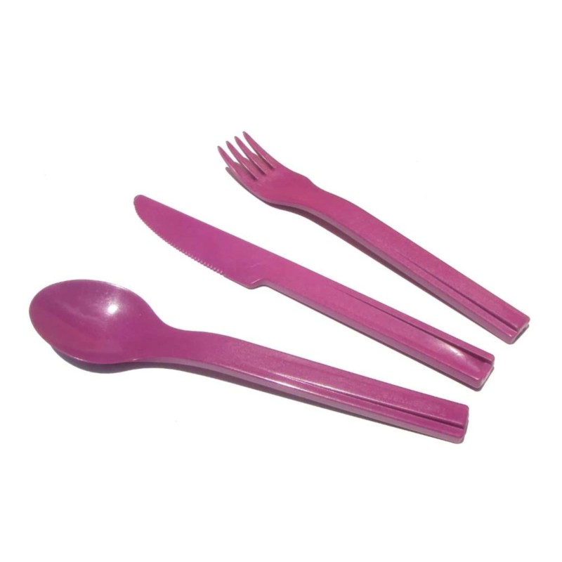 Tupperware Snap Together On The Go Utensils Fork Knife Spoon