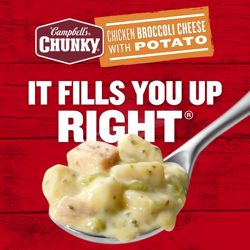 Campbell's Chunky Soup, Chicken Broccoli Cheese Soup, 18.8 Oz Can