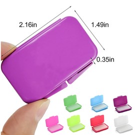 Dental Wax for Braces, 7 Boxes Dental Oral Care Orthodontics Wax for Braces with Fruit Smell, Orthodontic Wax, for Brace Wearers Gum Protection Oral Care, Multi-Color, 7 Boxes