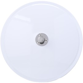 Grote 28491 White 10 1/2" Convex Cross-Over Mirror (Mirror Assembly)