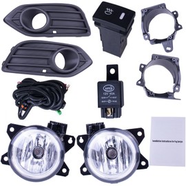 BestParts Pair Fog Lights Set Kit Compatible With Honda HR-V HRV 2019-2022 With Covers + Brackets + Switch + Wiring Replaces 71106T7AJ10 71105T7AJ10 33950T5RA01 33950TBAA01 71108T7AJ00 71107T7AJ00
