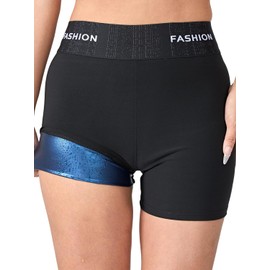 Pantalones cortos de sudor para mujer, adelgazante, compresión para entrenamiento de cintura térmica, leggings adelgazantes