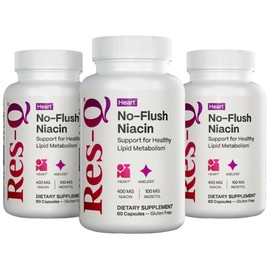 Res-Q No-Flush Niacin (Formerly HDL+) 60 capsules, 3-Pack