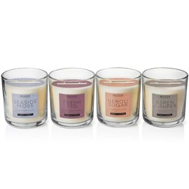 Bellevue Luxury Candles, 11oz, 4-Pack, Soy Blend Candles Formulated with Pure Essential Oil Blend