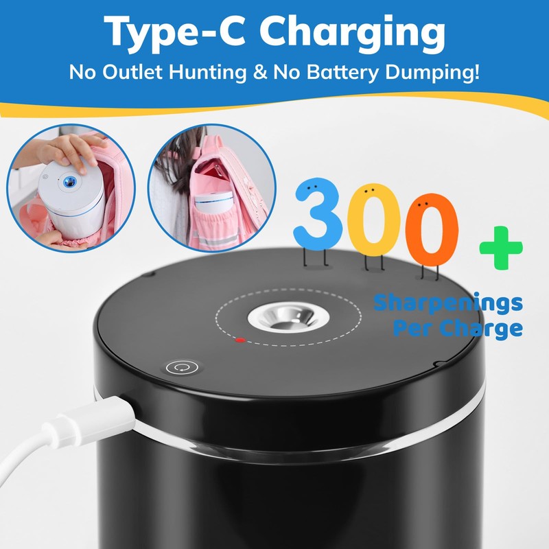 leep sheep Electric Pencil Sharpener, Fully Automatic Pencil Sharpener with