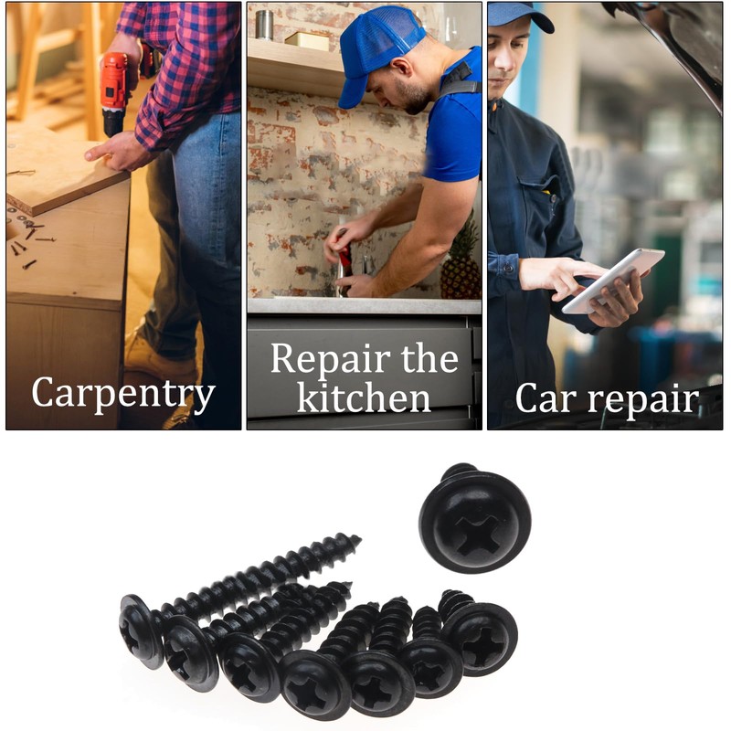 Carbon Steel Screws Self Tapping Screws Assortment 340 Pieces Self