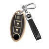 FT FUNTOR Golden Edge Black and White Key Holder, 6