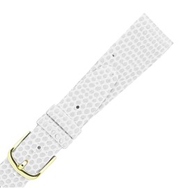 Hadley Roma LS706 13mm Regular White Java Lizard Grain Ladies Watch Band