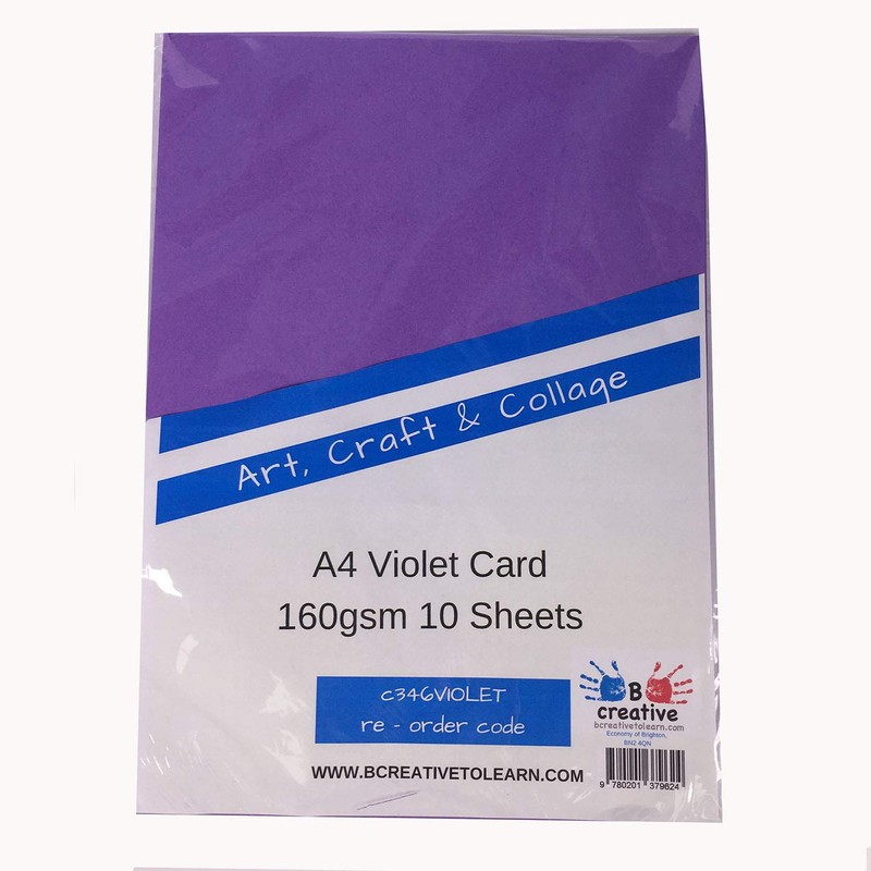 A4 Purple Card 25 Sheets Violet Craft Card 160gsm A4