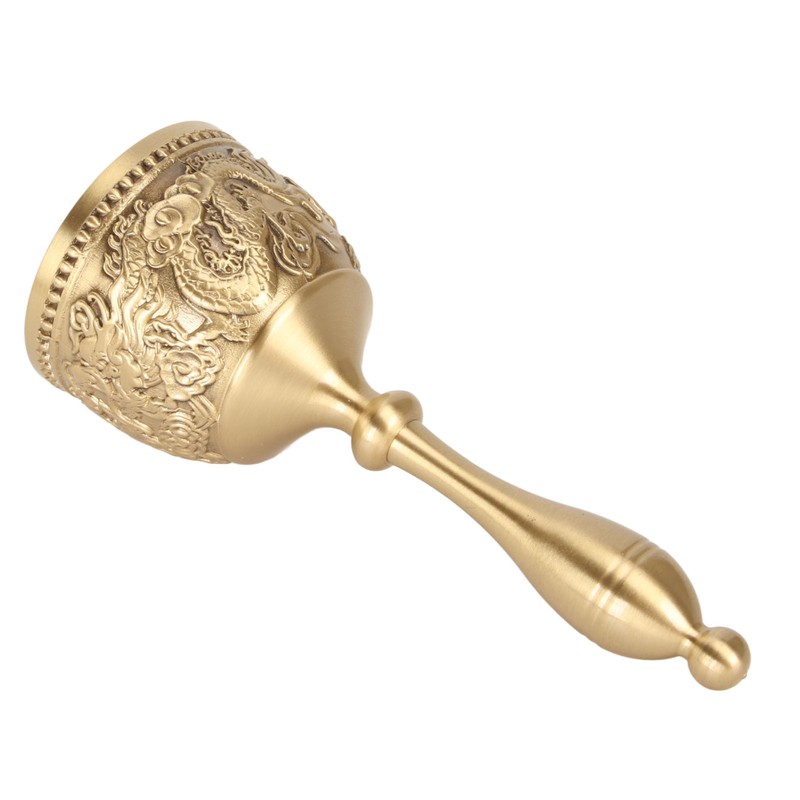 Brass Hand Call Bells Sturdy Handle Loud Ringing Bell for