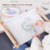 MUFEKUM Beech Wood Embroidery Tapestry Scroll Frame, Wooden Cross Stitch