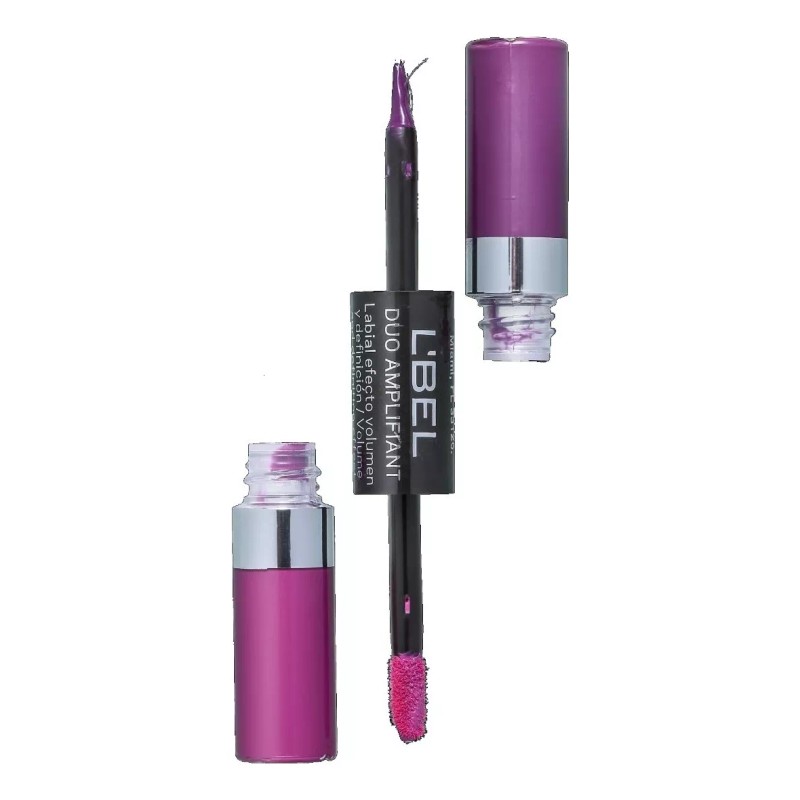 L'Bel Labial L'Bel Dúo Amplifiant color fucsia violet mate