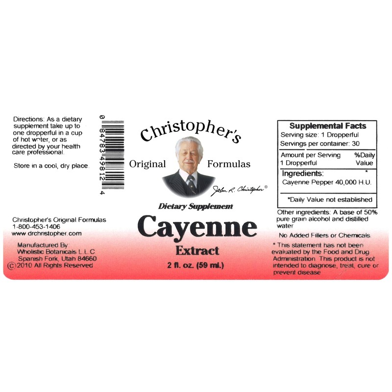 Christopher's Original Formulas Cayenne Extract - 2 fl oz Liquid