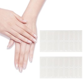 Gel Nails Stickers, 32 Pcs Semi Cured Gel Nails, Crystal Transparent Gel Nails Stickers, It Is Suitable For Beautifying Nails And Reduces The Trouble Of Frequent Manicure Changes