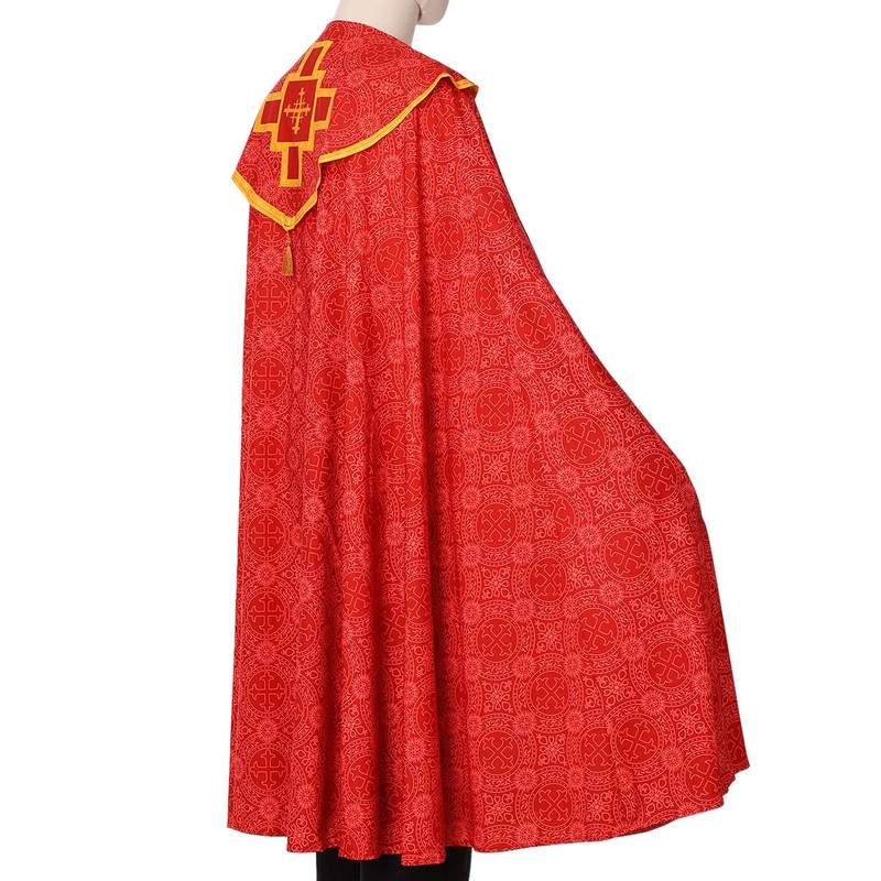 COSDREAMER Unisex Church Catholic Westments Cape Priest Celebration Chasuble Mass
