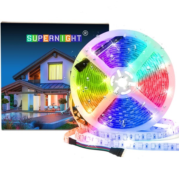 SUPERNIGHT RGBWW LED Strip Light IP65 Waterproof RGB Color Changing