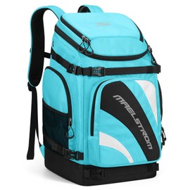 Maelstrom Ski Boot Bag,55L Large Ski Boots Travel Backpack for Men Women，Waterproof Snowboard Boot Bag for Travel Stores Gear Including Ski Helmet, Goggles, Gloves, Skis & Accessories