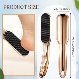 Lanties Hard Skin Remover Nano Glass Foot File, Veins Grain Foot File, Professional Foot Care Tools, Pedicure Tool for Smooth Feet, Safe and to Remove Hard Skin and Dead Skin Foot Scrubber(Gold)
