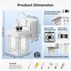 OPAXIS Outdoor Porch Light with GFCI Outlet, White Exterior Lighting