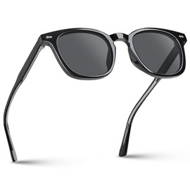 STGATN Square Polarized Sunglasses for Men UV400 Protection, Classic Retro Unisex Sun Glasses Shades for Drving Fishing outdoors