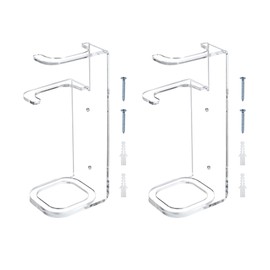 PATIKIL Lightsaber Stand Wall Mount Pack of 2 Acrylic Lightsaber Wall Mount Display Holder Baseball Bat Holder with Screws for Home Office Lightsaber, Transparent