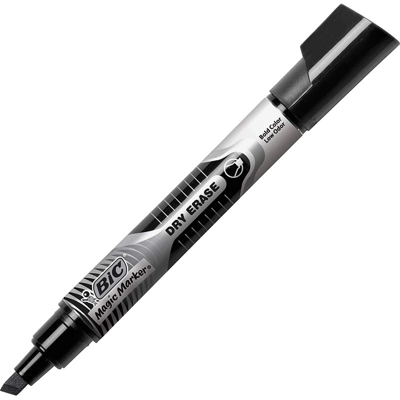 Low Odor and Bold Writing Dry Erase Marker, Chisel Tip,