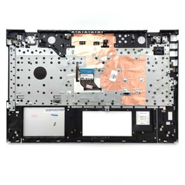 wzqrps Replacement Laptop Upper Case Palmrest Backlit Keyboard Assembly Part for HP Envy 17-BW 17T-BW TPN-W137 17-bw0xxx 17T-BW000 17-BW0011NR 17M-BW0013DX L20714-001 Silver