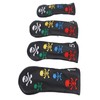 4Pcs Skull Golf Club Head Covers Golf Club Headcovers Colorful
