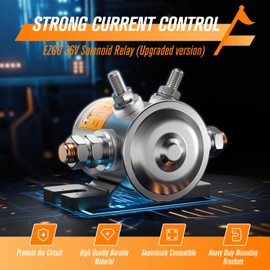 GODCTSUP EZGO 36V Solenoid Relay, 70 Series Continuous Duty Solenoid with Mount Bracket for EZGO TXT&Marathon 1980-2010 Electric Golf Carts, OEM# 27855-G01, 11761G1, 27855G02, 31680G1, 3016