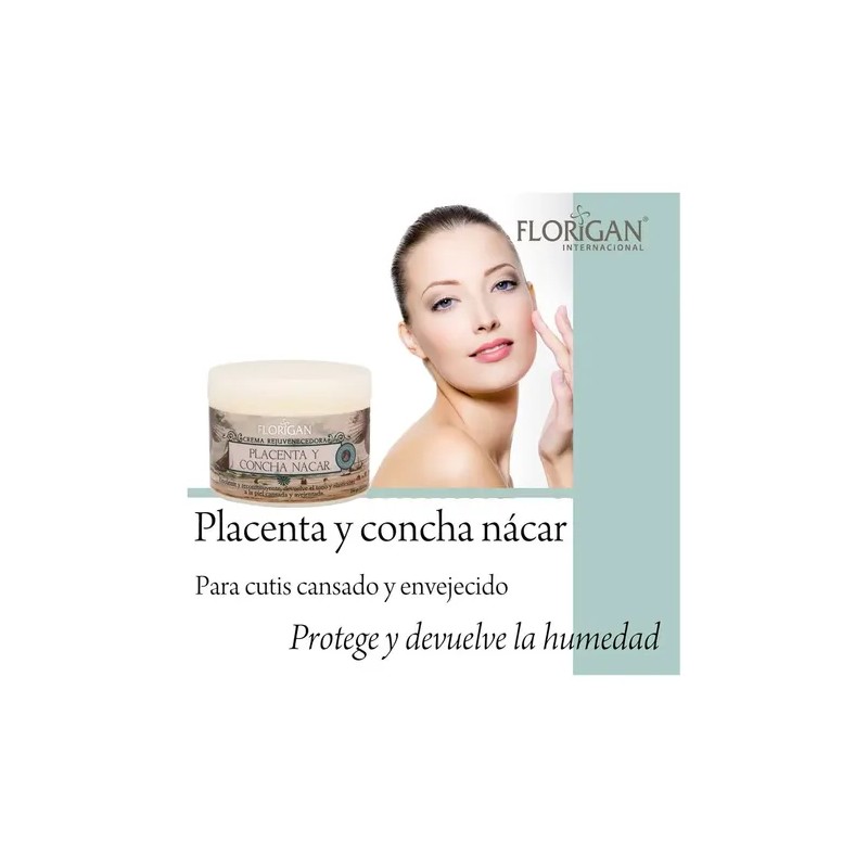 Crema Facial Placenta Y Concha Nácar 350g - Florigan® Pack