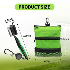 1 Piece Of Golf Bag, 1 Piece Of Golf Club Cleaning Brush, Golf Practice Bag, Golf Accessories Bag