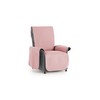 Textil-home Adele 1-Seater Sofa Cover Reversible Padded Sofa Cover Pink
