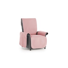 Textil-home Adele 1-Seater Sofa Cover Reversible Padded Sofa Cover Pink