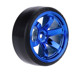 Goolrc 4 Set 1/10 Drift Tires Hard Tyre for Traxxas Drift On The Road Car HSP Tamiya HPI Kyosho, blue