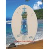 Lighthouse Oval Etched Window Decal Vinyl Glass Cling - 15"