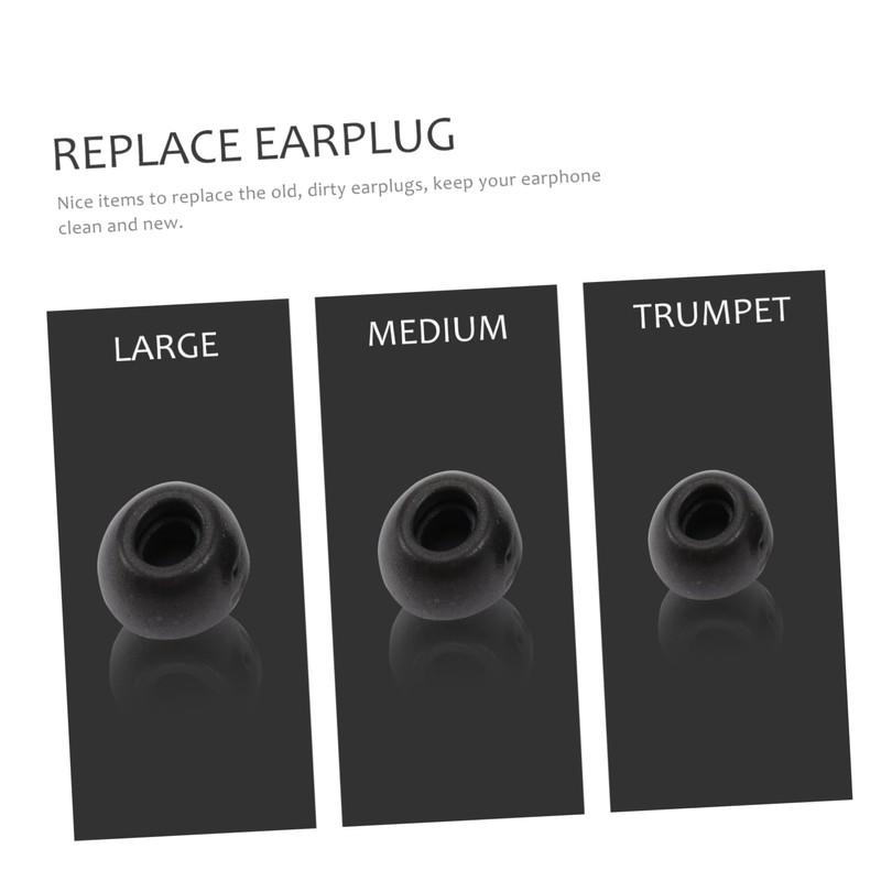 KICHOUSE Upgrade Your Headphones 3 Pack Memory Foam Earbuds Tips