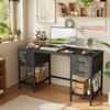 Huuger 55 Inch Computer Desk with 4 Drawers and Mesh
