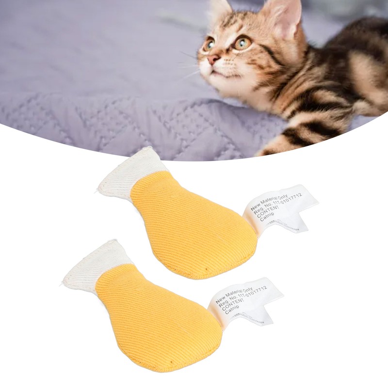 2Pcs Chicken Leg Cat Toys Bite Resistant Soft Comfortable Interactive